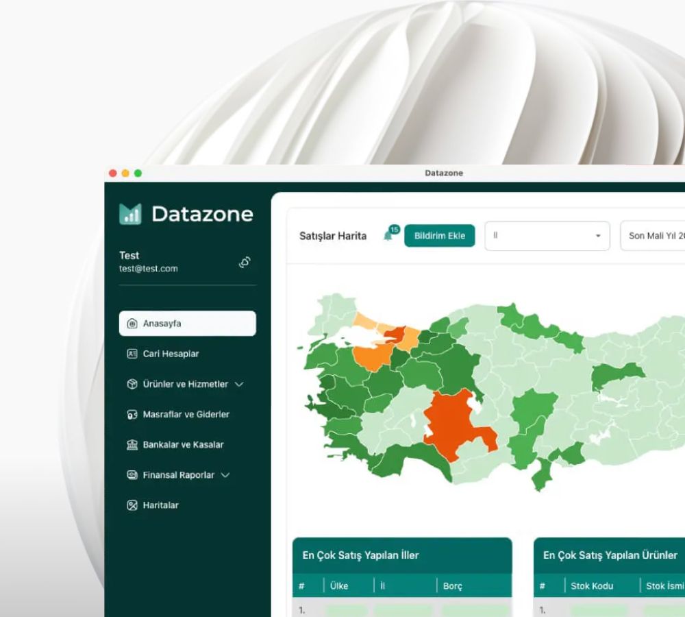 Türk Çözüm Datazone | Mikro Muhasebe ERP Yazılımı